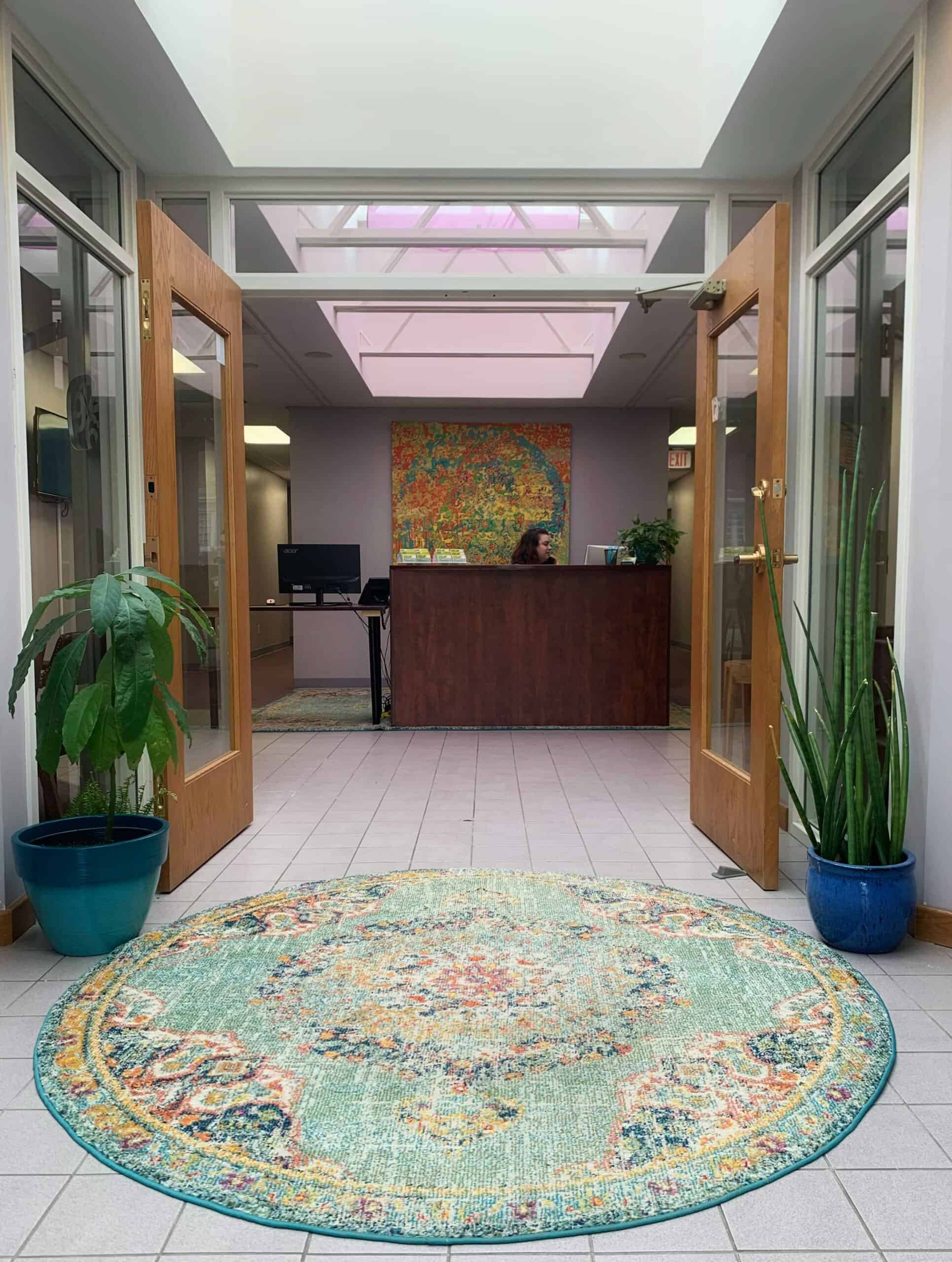 The welcoming reception area at an Elliott Counseling Group office